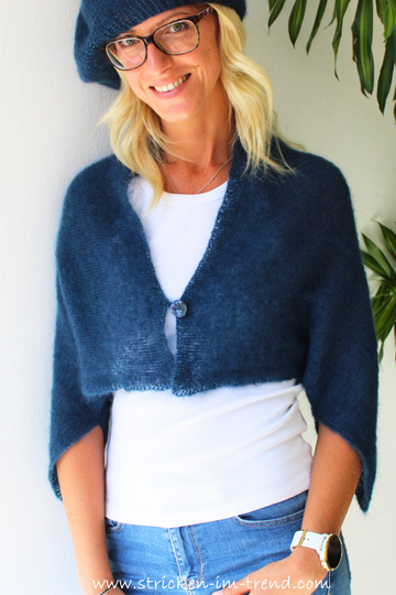 Knitting Pattern for Short Cape, Scarf & Beanie | SET KidSeta #4