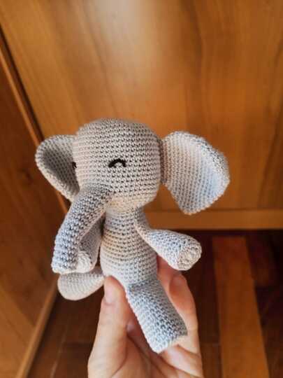 Crochet pattern amigurumi Tiny Trunk Elephant