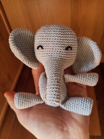 Crochet pattern amigurumi Tiny Trunk Elephant