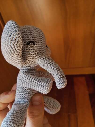 Crochet pattern amigurumi Tiny Trunk Elephant