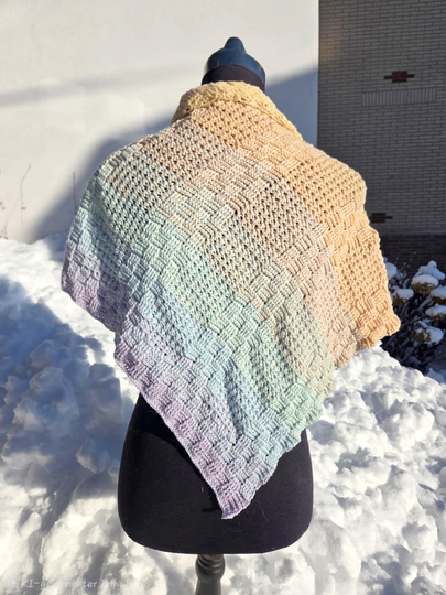 "Lotta" - dein asymmetrisches Tuch zum Einkuscheln