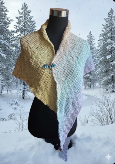 "Lotta" - dein asymmetrisches Tuch zum Einkuscheln