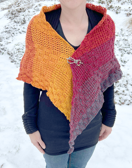 "Lotta" - dein asymmetrisches Tuch zum Einkuscheln