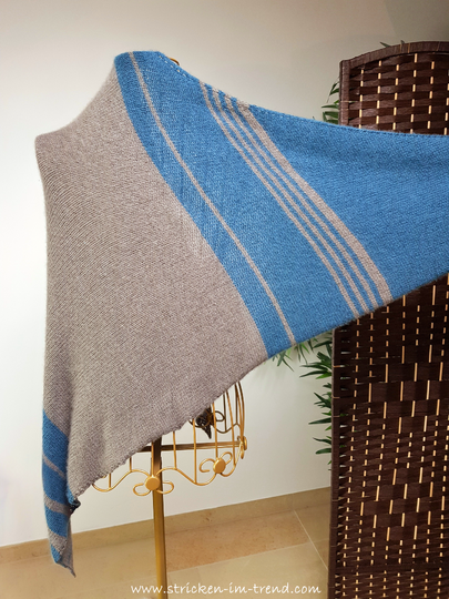 Knitting Pattern Triangle Shawl, Hat & Wrist Warmers | SET Cashmere-Yak #1