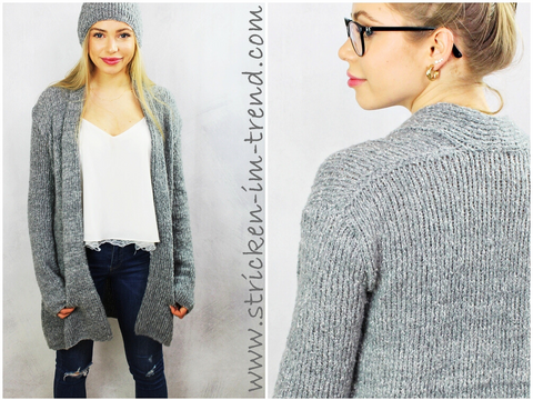 Knitting Pattern for Knitted Vest & BONUS Hat | Cardigan KARUSO #2
