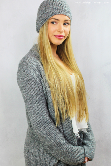 Strickanleitung für Strickweste & BONUS Mütze | Cardigan KARUSO #2