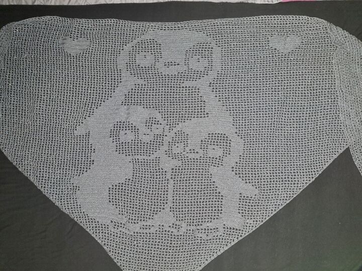 Anleitung Motivtuch Pinguin häkeln