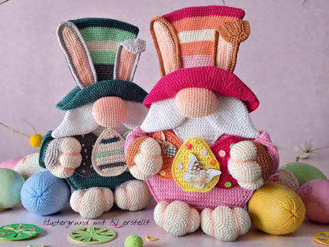 Häkelanleitung Hasenwichtel Aufsteller oder Türhänger