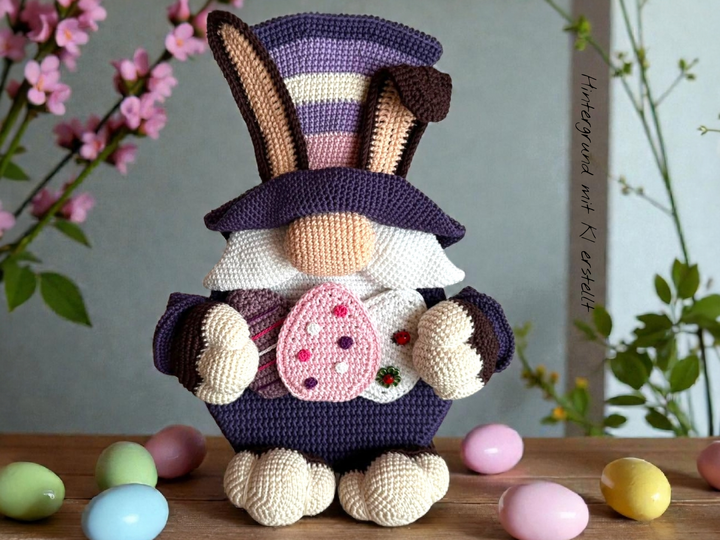 Häkelanleitung Hasenwichtel Aufsteller oder Türhänger