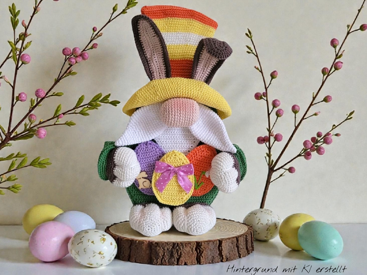 Häkelanleitung Hasenwichtel Aufsteller oder Türhänger