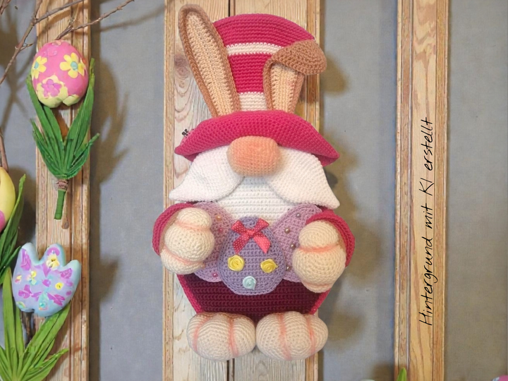 Häkelanleitung Hasenwichtel Aufsteller oder Türhänger