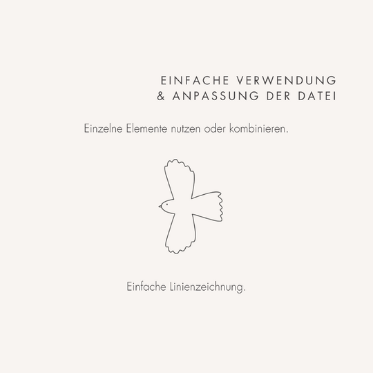 Plotter- und Laserdatei "BIRDS" - liebevoll gestaltete Zeichnung