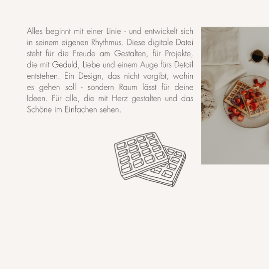 Plotter- und Laserdatei "BROT & GEBÄCK" - liebevoll gestaltete Zeichnung