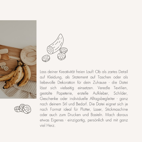 Plotter- und Laserdatei "BON APPETIT" - liebevoll gestaltete Zeichnung