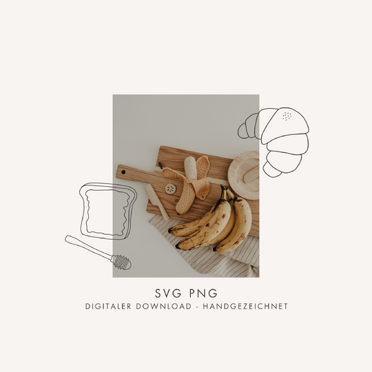 Plotter- und Laserdatei "BON APPETIT" - liebevoll gestaltete Zeichnung