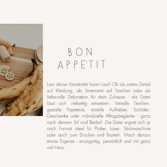 Plotter- und Laserdatei "TOAST" - liebevoll gestaltete Zeichnung