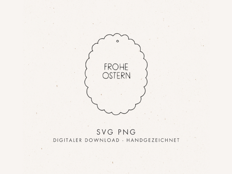 Plotter- und Laserdatei "OSTEREI" - liebevoll gestaltete Zeichnung