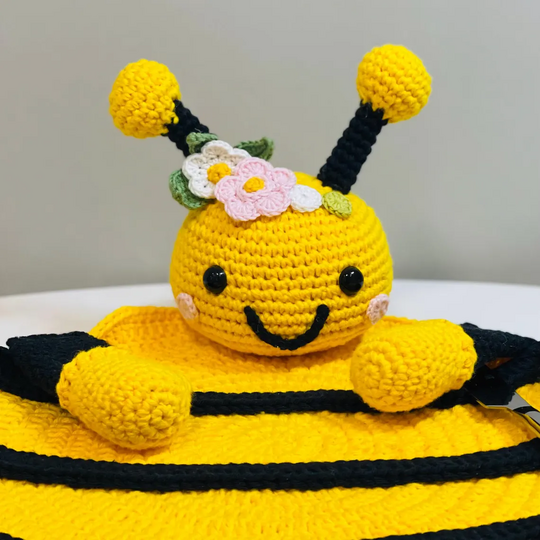 Häkelanleitung Bienen Platzset – Süße Tischdeko für Kinder