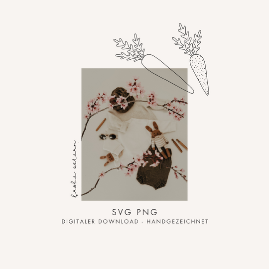 Plotter- und Laserdatei "MÖHREN" - liebevoll gestaltete Zeichnung