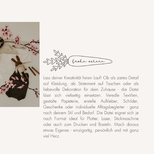 Plotter- und Laserdatei "MÖHREN" - liebevoll gestaltete Zeichnung