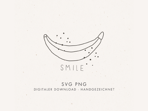 Plotter- und Laserdatei "SMILE" - liebevoll gestaltete Zeichnung