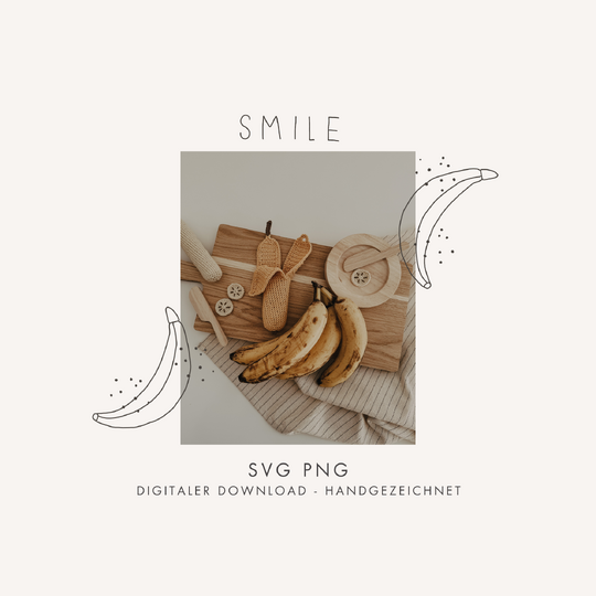 Plotter- und Laserdatei "SMILE" - liebevoll gestaltete Zeichnung