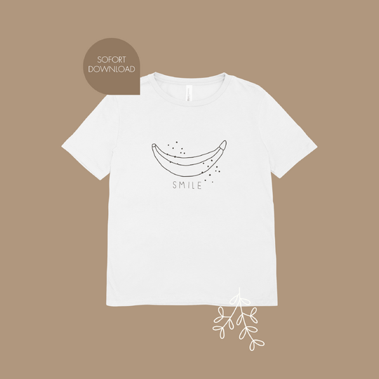 Plotter- und Laserdatei "SMILE" - liebevoll gestaltete Zeichnung