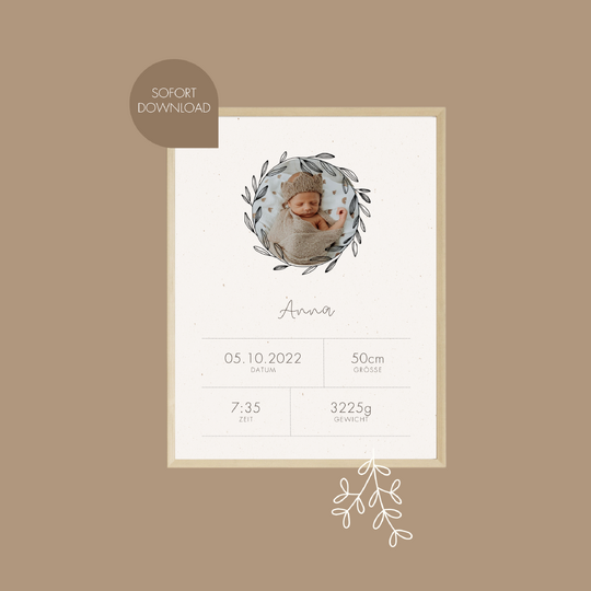 Plotter- und Laserdatei "GROW" - liebevoll gestaltete Zeichnung