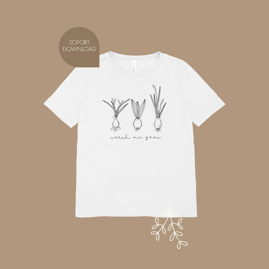 Plotter- und Laserdatei "GROW" - liebevoll gestaltete Zeichnung