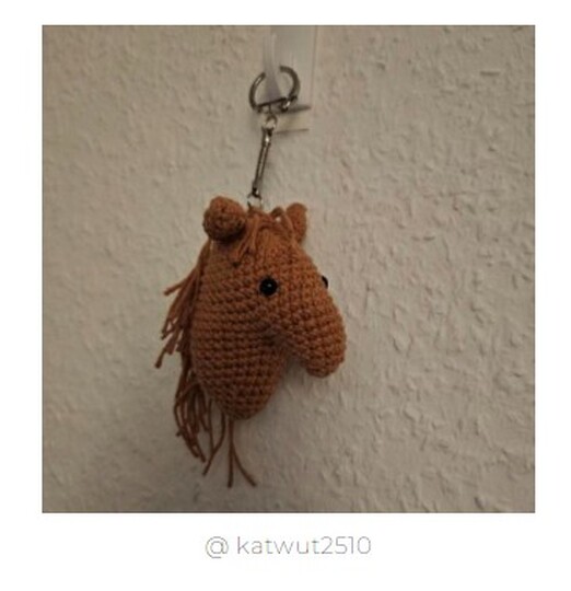 Crochet Pattern - Horse Keychain