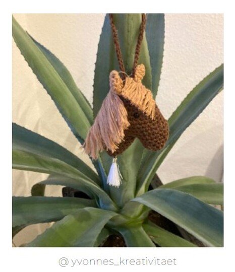 Häkelanleitung: Pferdeschlüsselanhänger