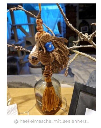 Häkelanleitung: Pferdeschlüsselanhänger