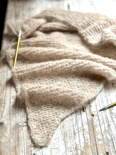 Basis-Tuch DÜNENTUCH | jede Größe | jedes Garn | o. Maschenprobe