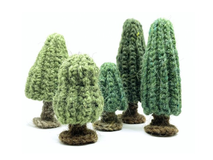 Amigurumi Tree Crochet Pattern PDF – Different Shapes & Sizes
