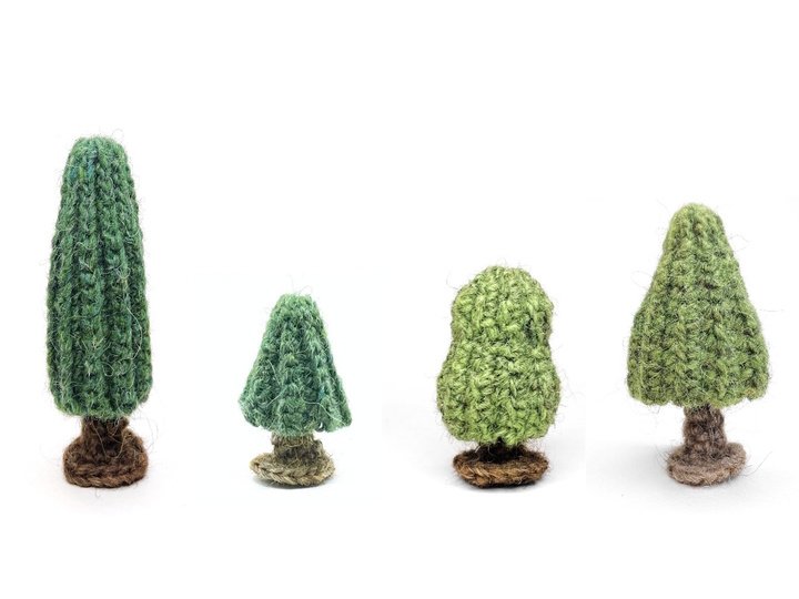 Amigurumi Tree Crochet Pattern PDF – Different Shapes & Sizes