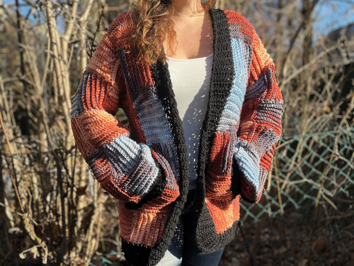 Häkelanleitung Mosaik-Cardigan