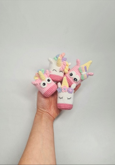 Crochet Pattern Amigurumi Chair Leg Covers "Unicorn Parade"