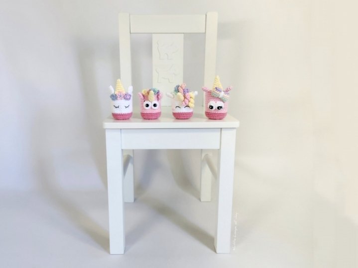 Crochet Pattern Amigurumi Chair Leg Covers "Unicorn Parade"