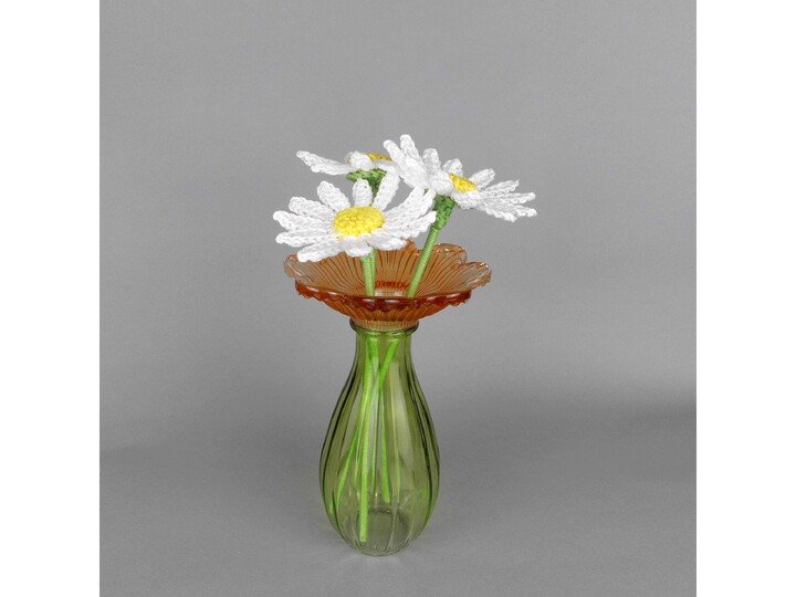 Häkelanleitung Margeriten einfach & schnell aus Wollresten