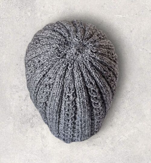 Strickanleitung Herren-Mütze, kleine Zöpfe, KU ca. 56 - 60 cm,         #360