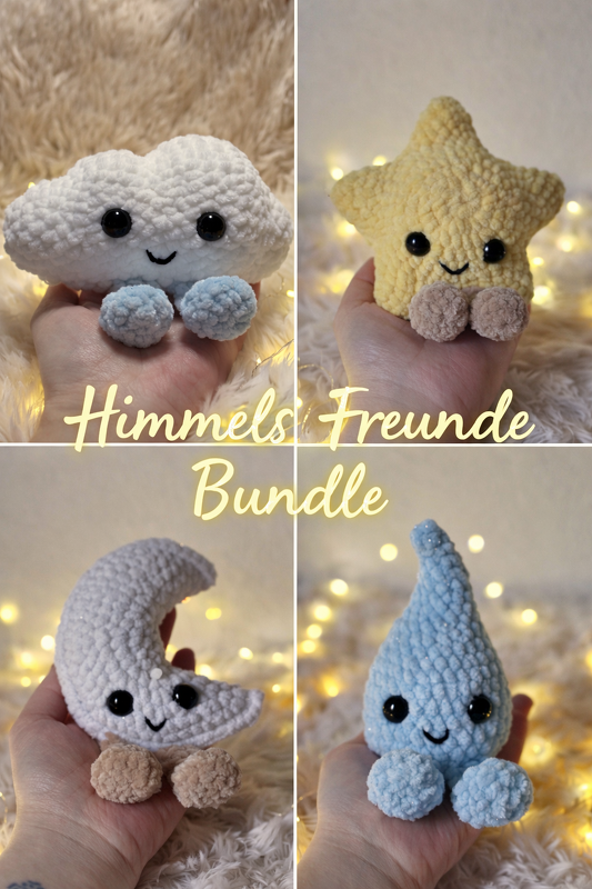 Himmels-Freunde Bundle – Wolke, Tropfen, Stern & Mond