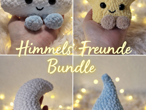 Himmels-Freunde Bundle – Wolke, Tropfen, Stern & Mond