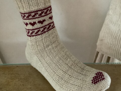 Edeline, die Socken mit den Herzen