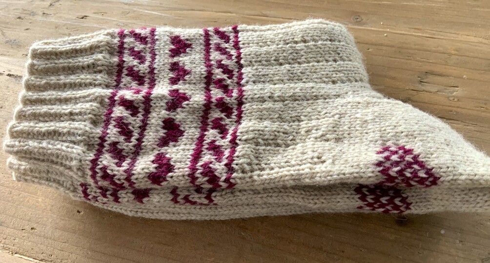 Edeline, die Socken mit den Herzen