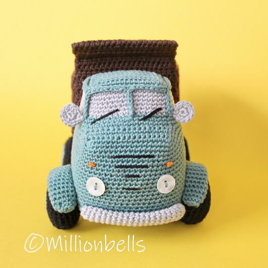 Amigurumi Dump Truck Crochet Pattern PDF Toy Vintage Classic Vehicle