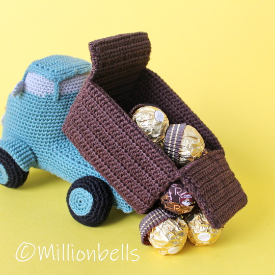 Amigurumi Dump Truck Crochet Pattern PDF Toy Vintage Classic Vehicle