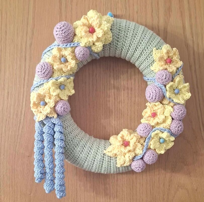 Türkranz mit Blüten - Bild 3