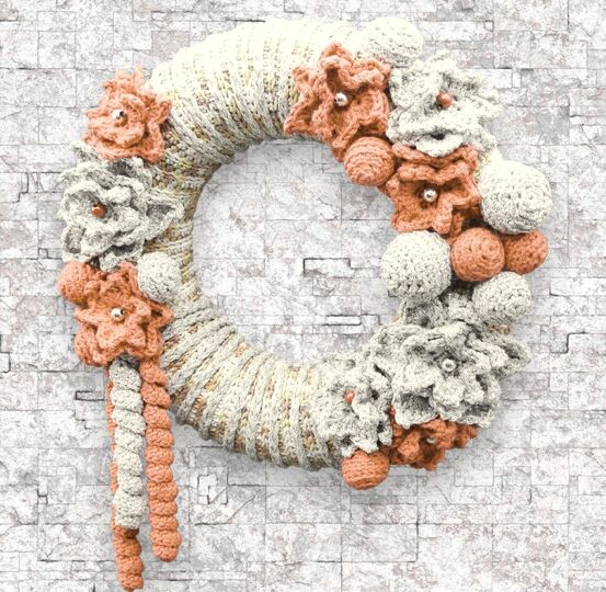 Türkranz mit Blüten