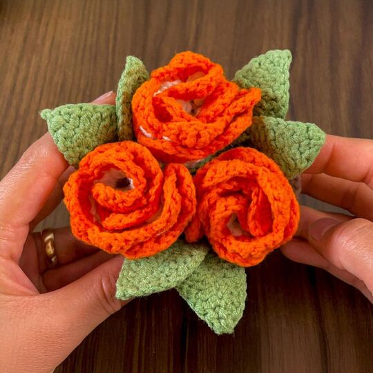 Elegant Rose Pot – Crochet Flower Basket PDF Pattern