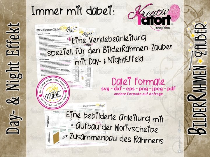 Plottdatei - BilderRahmen-Zauber (Day- & NightEffekt) - Die Welt ist schön